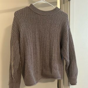 light purple knitted sweater